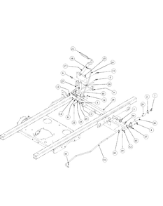 Brake Assembly Diagram and Parts List for M54-KW 53CB5DBW750-23HP-OHV Cub Cadet Lawn Tractor